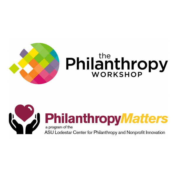 Philanthropy Workshop and PhilanthropyMatters logos