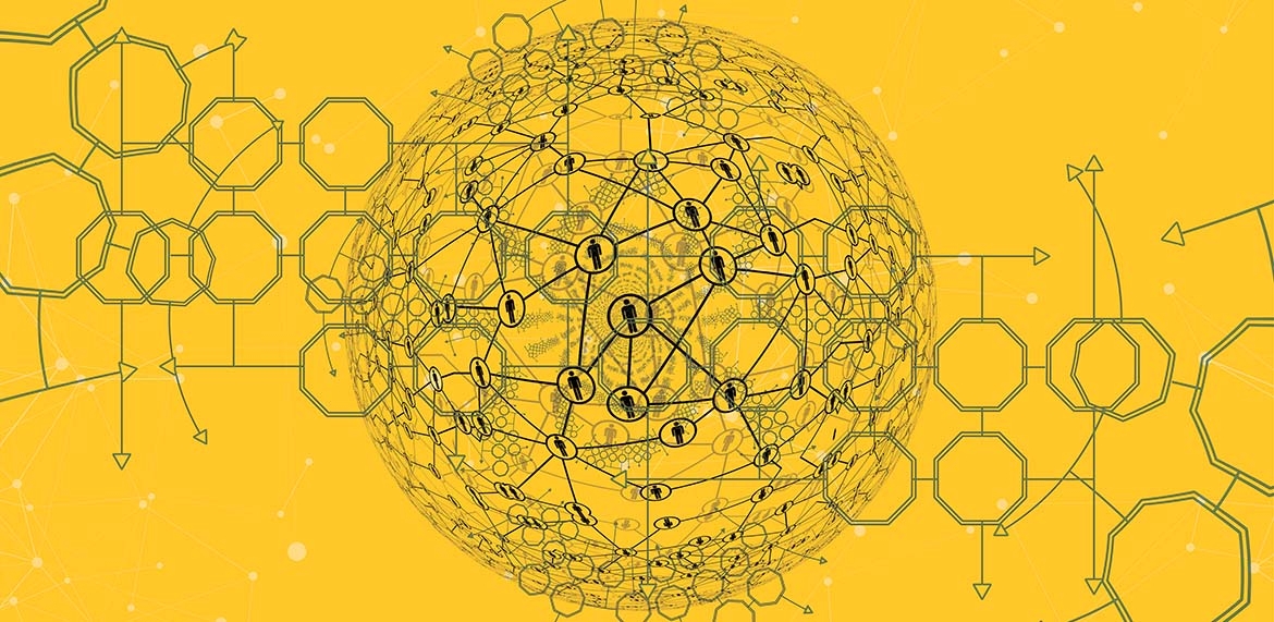 Illustration of a spherical network