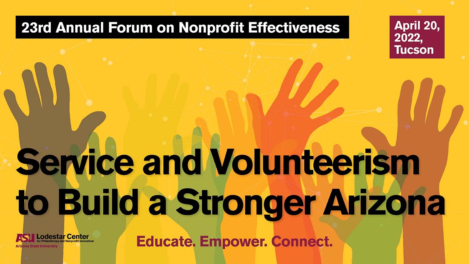 Graphic for the 23rd Annual Forum on Nonprofit Effectiveness. 