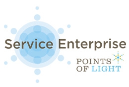 Logo for Service Enterprise, Points of Light.