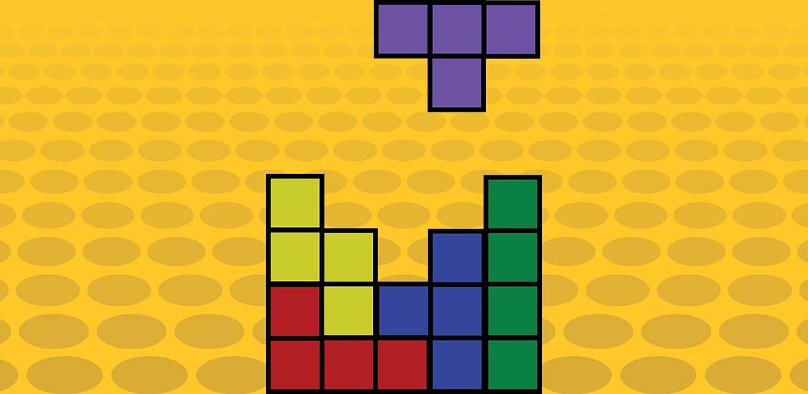 Illustration of tetris blocks